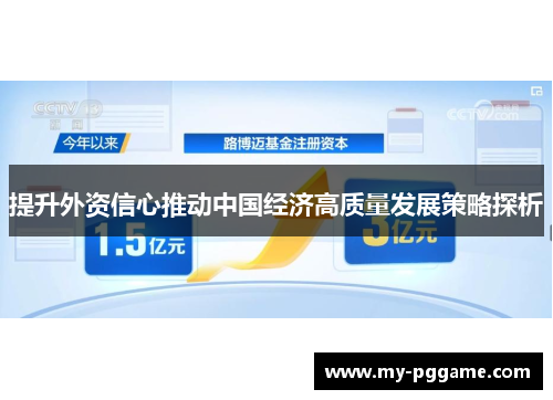 提升外资信心推动中国经济高质量发展策略探析