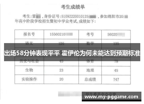 出场58分钟表现平平 霍伊伦为何未能达到预期标准