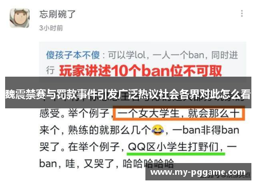 魏震禁赛与罚款事件引发广泛热议社会各界对此怎么看