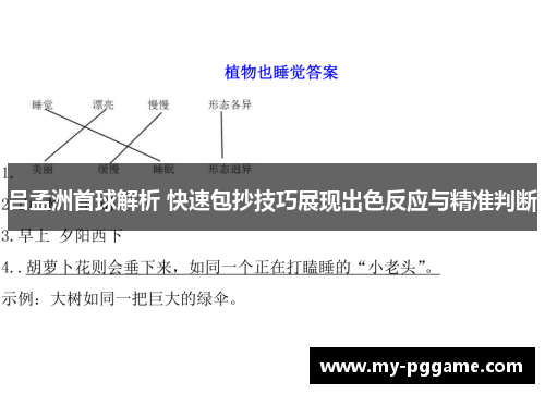 吕孟洲首球解析 快速包抄技巧展现出色反应与精准判断